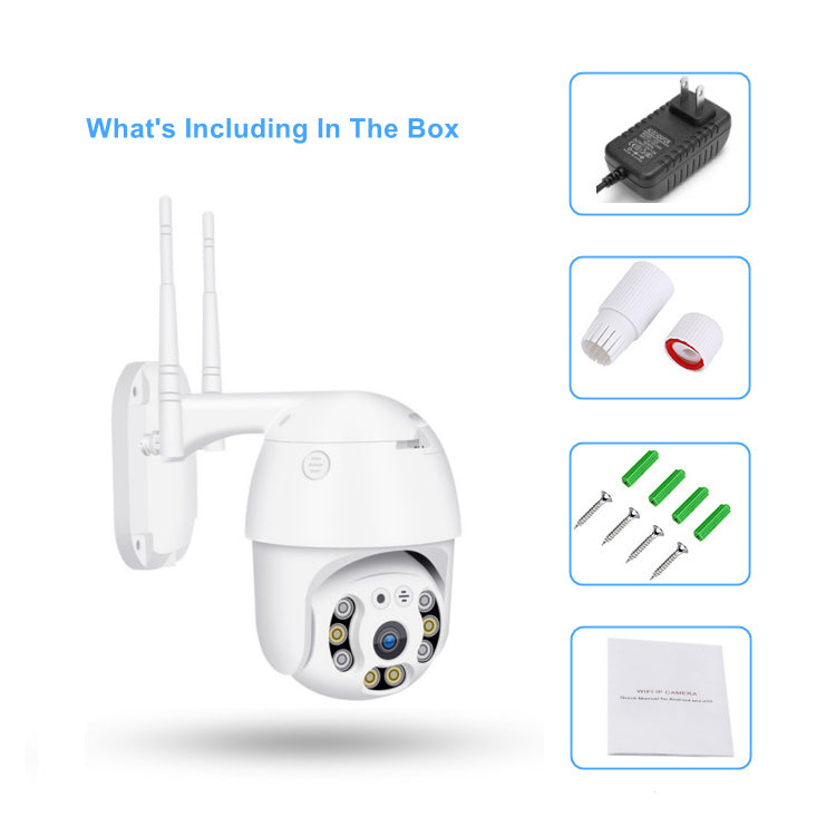 8MP QF800 WiFi IP Kamera - KI-Erkennung, automatisches Verfolgen, Nachtsicht, Gegensprechfunktion, wasserdicht, Cloud-Speicher, ICSEE APP