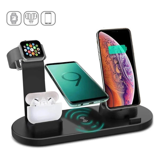 7-in-1 Wireless Charging Station – Schnell &amp; Effizientes Laden für iPhone, Apple Watch und mehr
