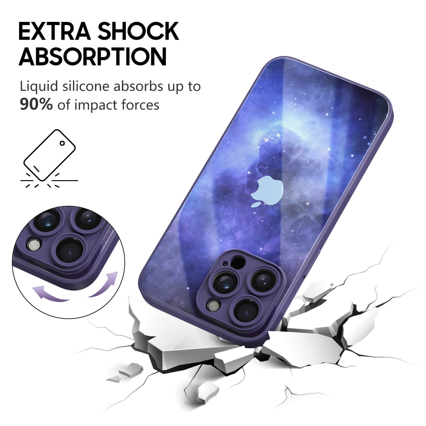 Interstellar Oase | iPhone Series stoßfeste Schutzhülle