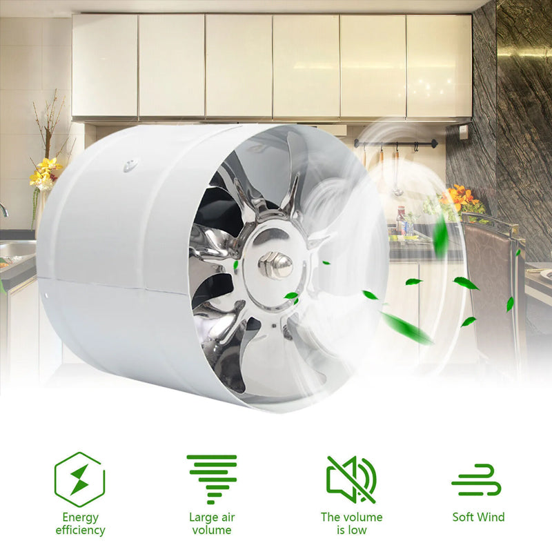 Wandmontierter, geräuscharmer Kanalventilator