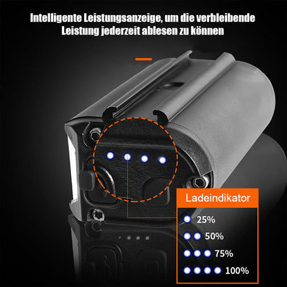 Ultra-Hell Wiederaufladbares LED Fahrradlicht – 900 Lumen Fahrradscheinwerfer für nächtliches Fahren