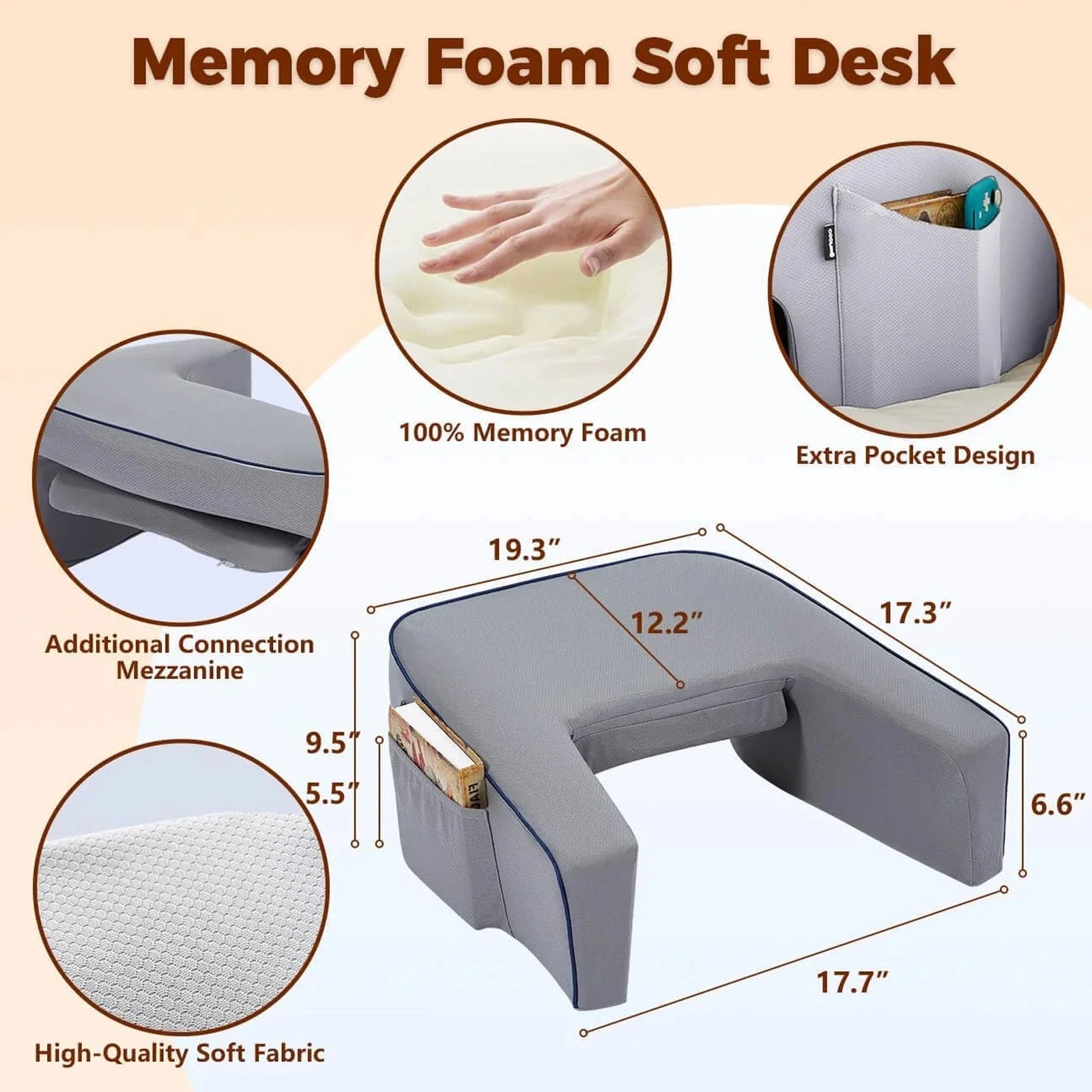 Lesekissen Laptop Schreibtisch für Bett