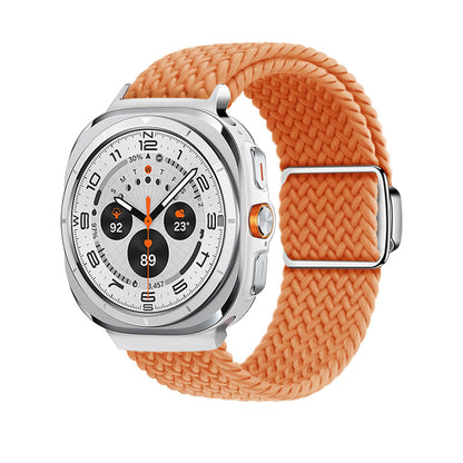 Magnetische Schnalle gewebtes Nylonarmband für Samsung Galaxy Watch Ultra