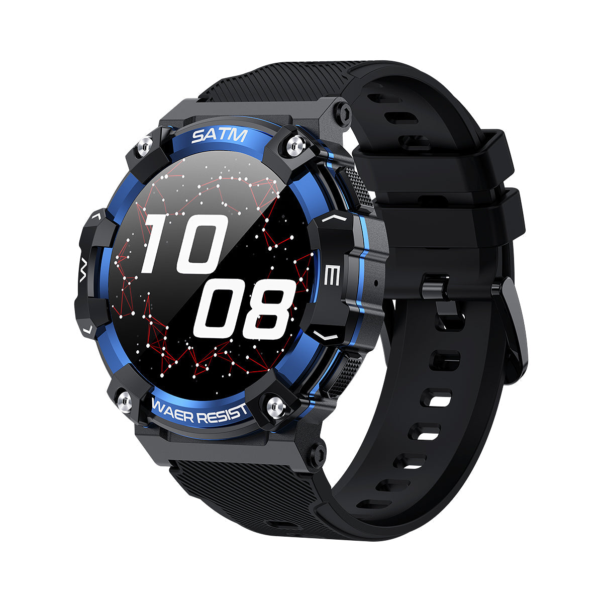 Zelara Watch 5 Blutsauerstoff Blutdruck Herzfrequenz Gesundheitsüberwachung Wasserdichte Bluetooth Outdoor-Sport-Smartwatch