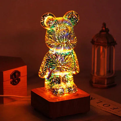 Bär™ | 3D Feuerwerksbär | LED-Dekoration mit Farbwechsel