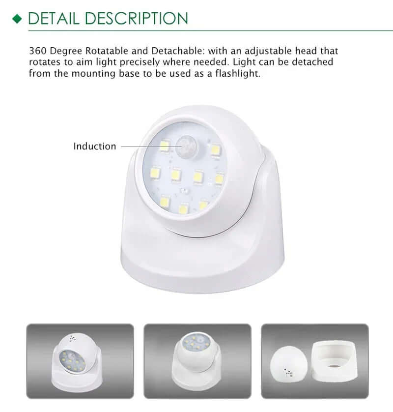 Drahtloser LED-Bewegungsmelder Außen &amp; Innen