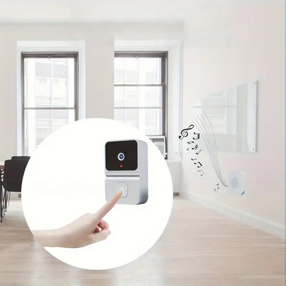 Intelligente WiFi-Türklingel mit eingebautem Akku – Drahtloses Sicherheitssystem, bidirektionale Audioübertragung, Nachtsicht, USB-aufladbar - Max