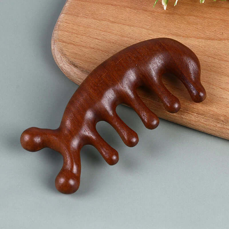 Sandelholz Massagekamm für Kopfhaut &amp; Haare