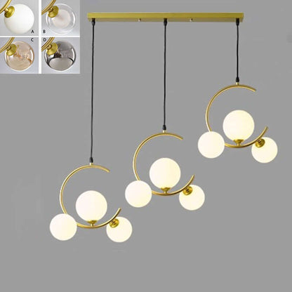 Moderne LED-Pendelleuchte, dimmbar, 3 Lichtköpfe