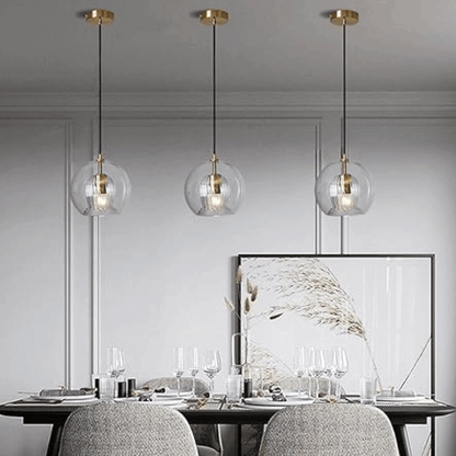 Moderne Hängeleuchte, Aluminium &amp; Glas, LumaLite