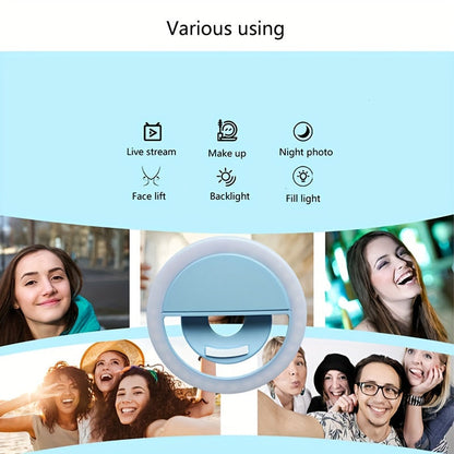Lumi LED Selfie Ring Light – Tragbare Aufladbare Lampe für Smartphone und Computer