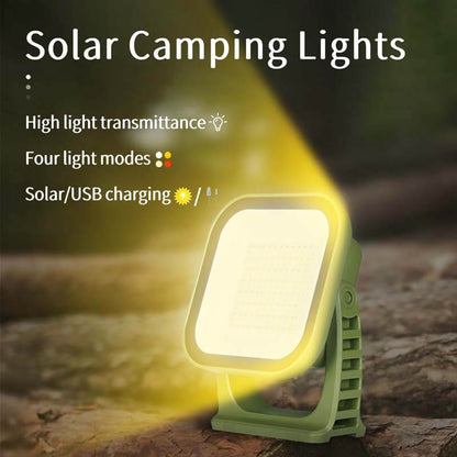 80W LED Solar Campinglampe mit Magnet &amp; Zoom