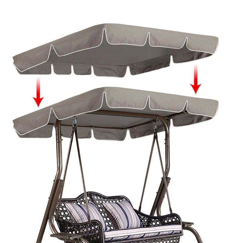 77&quot;X43&quot; Patio Outdoor Garten Schaukel 300D Sonnendach Ersatz Veranda Oberteil Abdeckung Sitz