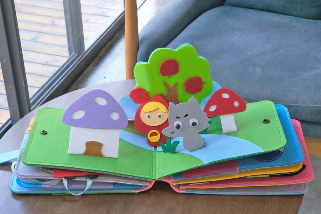 Montessori Filz-Bilderbuch - Abenteuer &amp; Kreativität