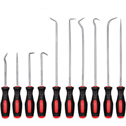 Extra langes Pick- und Hook-Set mit Soft Grip für O-Ring Entfernen 10 Teile