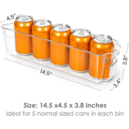 Transparente Kühlschrank Organizer Boxen