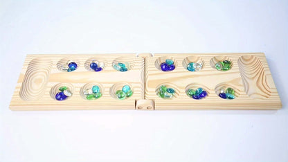 Klappbares Mancala-Spiel - Strategisches Brettspiel