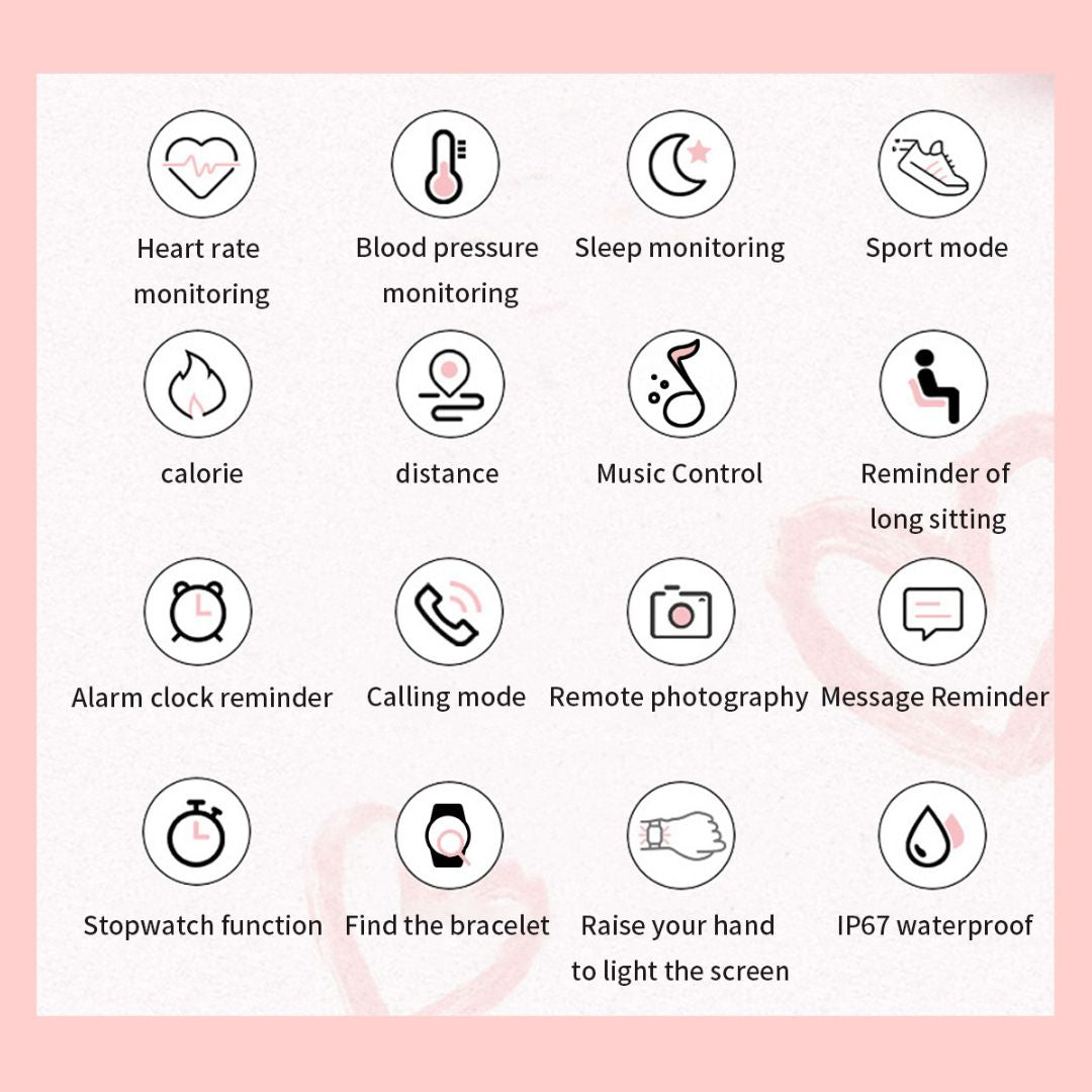 Smartwatch für Damen – Fitness, Gesundheit und zeitloser Stil in einem