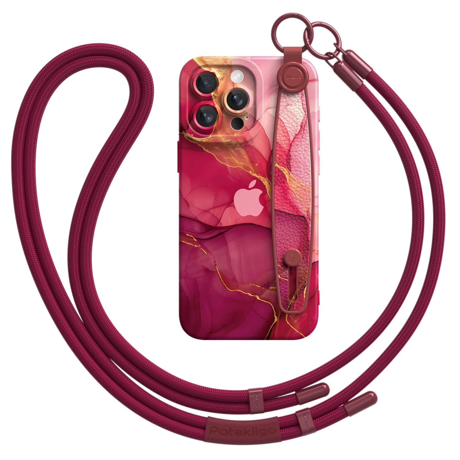 Agat Roségold | Multifunktionale Handgelenkbandhülle für iPhone-Serie