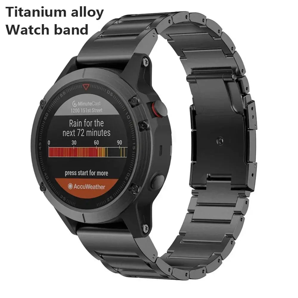 TitanFlex Elite Titanarmband für Garmin-Uhr, 26 mm, 22 mm