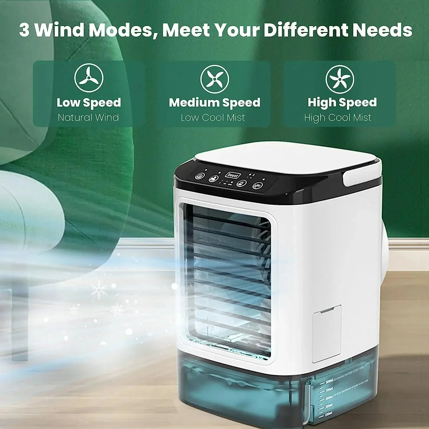 Tragbarer Ultrasonic-Klimaanlage | Effektive und leise Kühlung