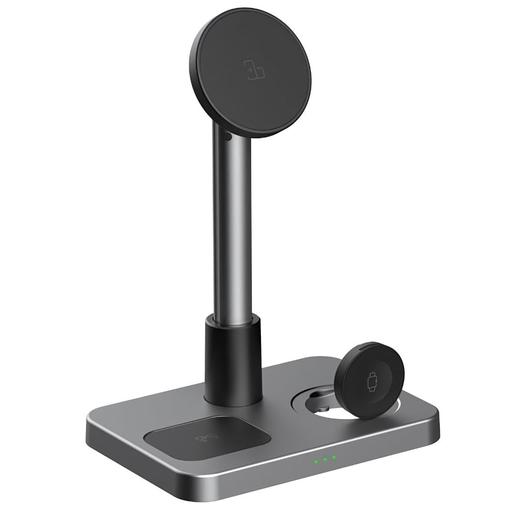 3 in 1 Magnetisches Ladegerät mit teleskopischer Reichweite für Apple