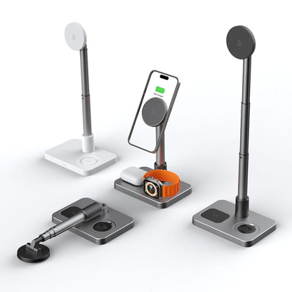 3 in 1 Magnetisches Ladegerät mit teleskopischer Reichweite für Apple