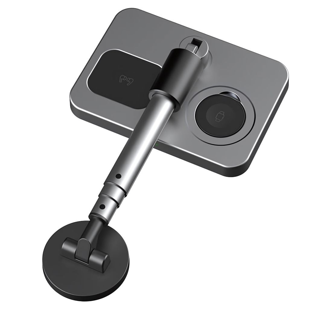 3 in 1 Magnetisches Ladegerät mit teleskopischer Reichweite für Apple