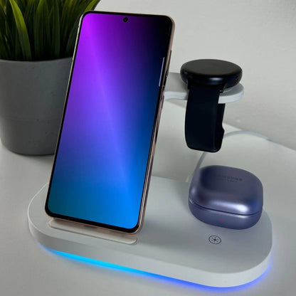 3-in-1 Ladegerät für Samsung Galaxy, Uhr und Buds von Evolved Chargers