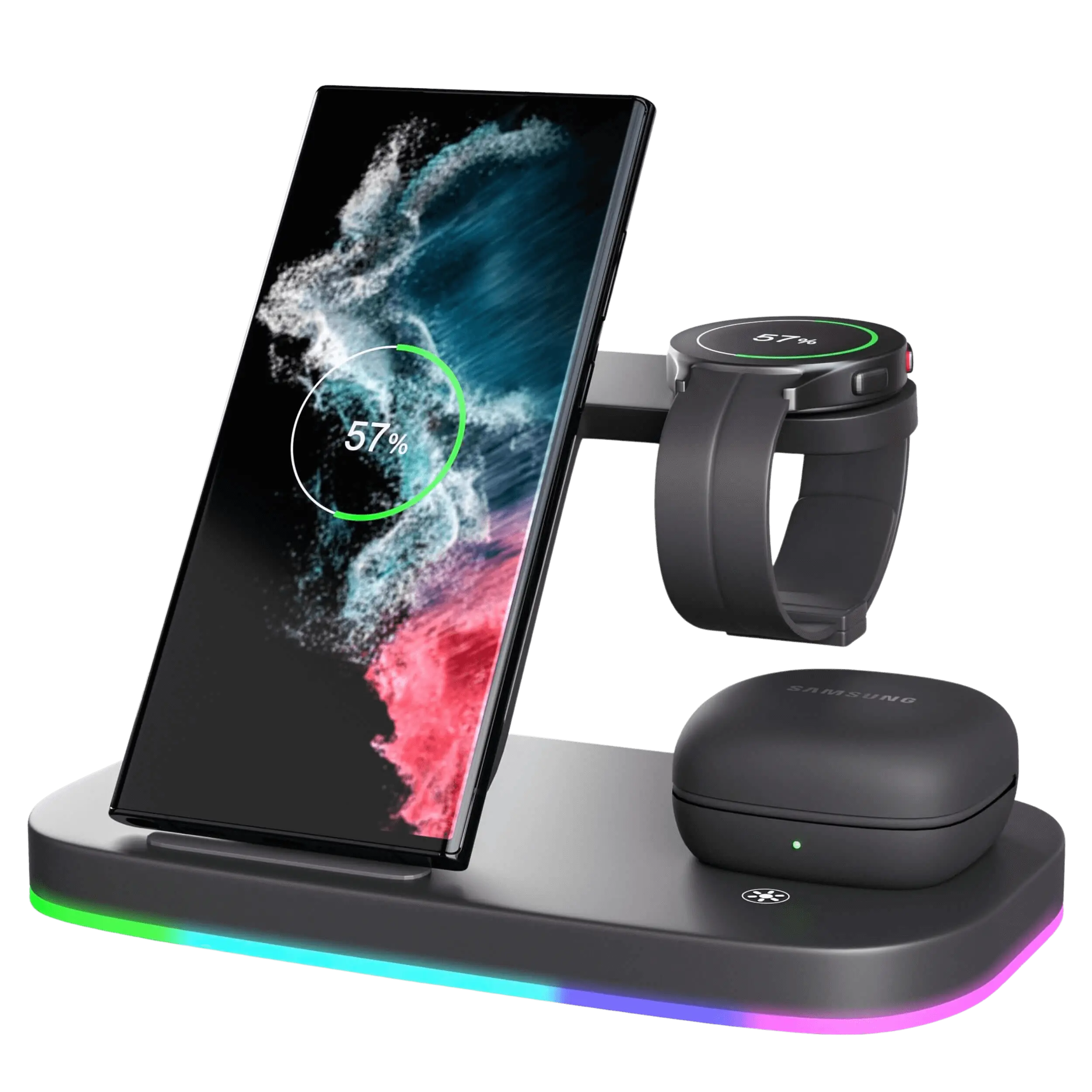 3-in-1 Ladegerät für Samsung Galaxy, Uhr und Buds von Evolved Chargers