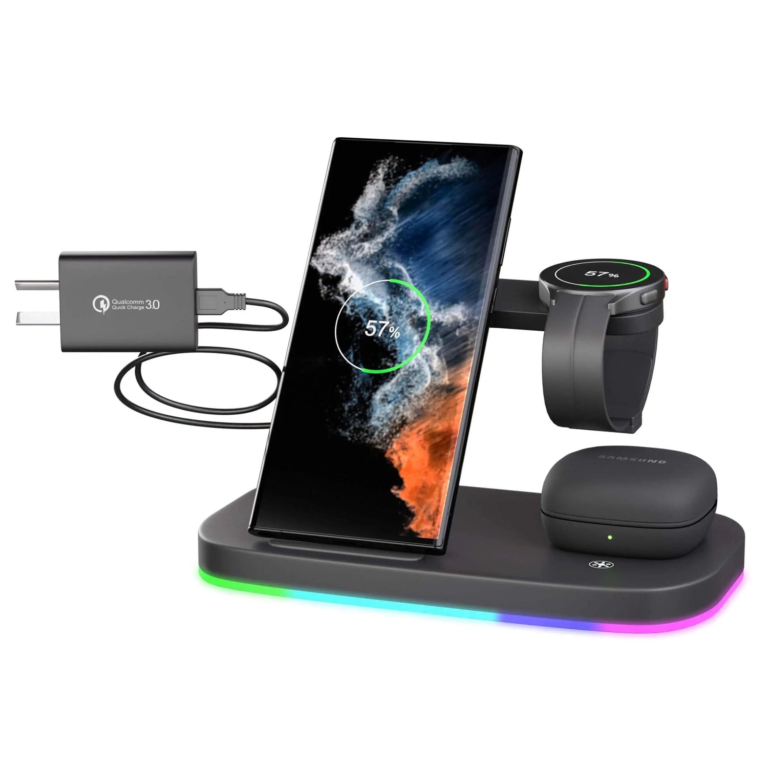 3-in-1 Ladegerät für Samsung Galaxy, Uhr und Buds von Evolved Chargers