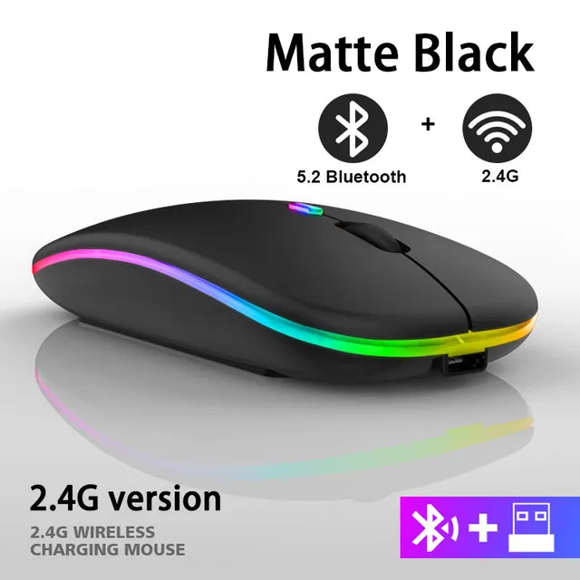 Zelara™ Kabellose LED-Maus | Wiederaufladbare Bluetooth-Maus