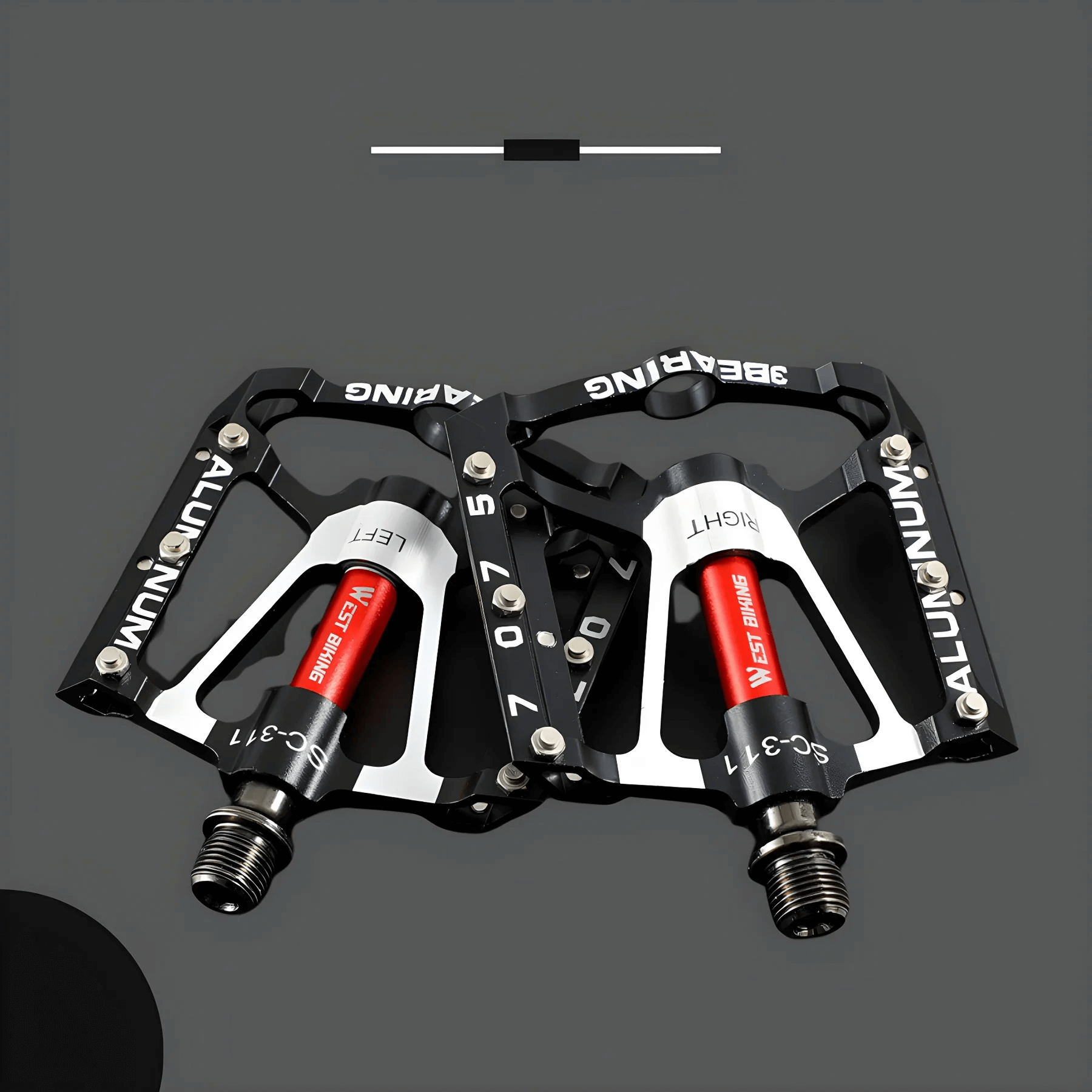 Leichtmetall Fahrradpedale mit Anti-Rutsch-Grip
