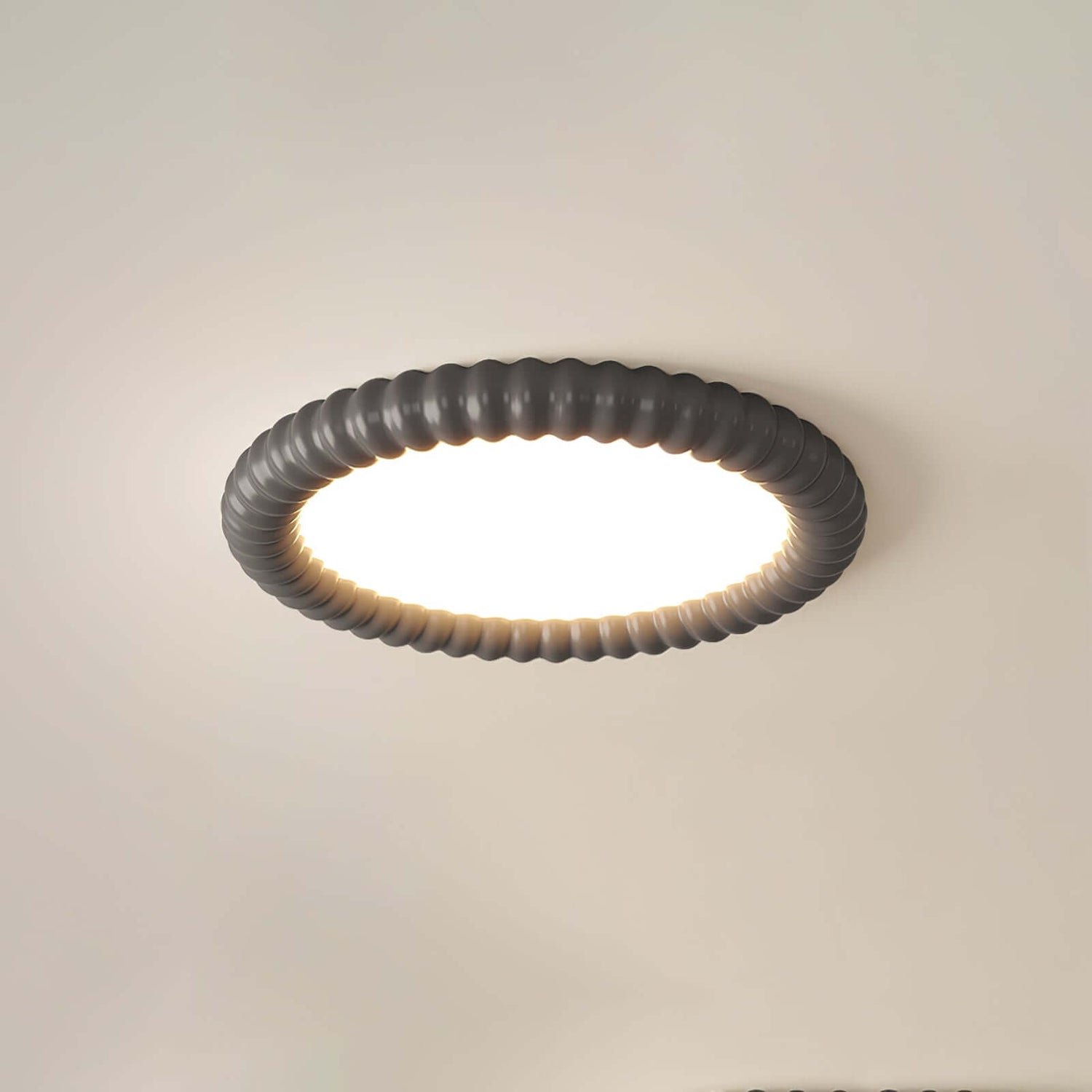 Moderne LED Deckenleuchte - Wellen-Design