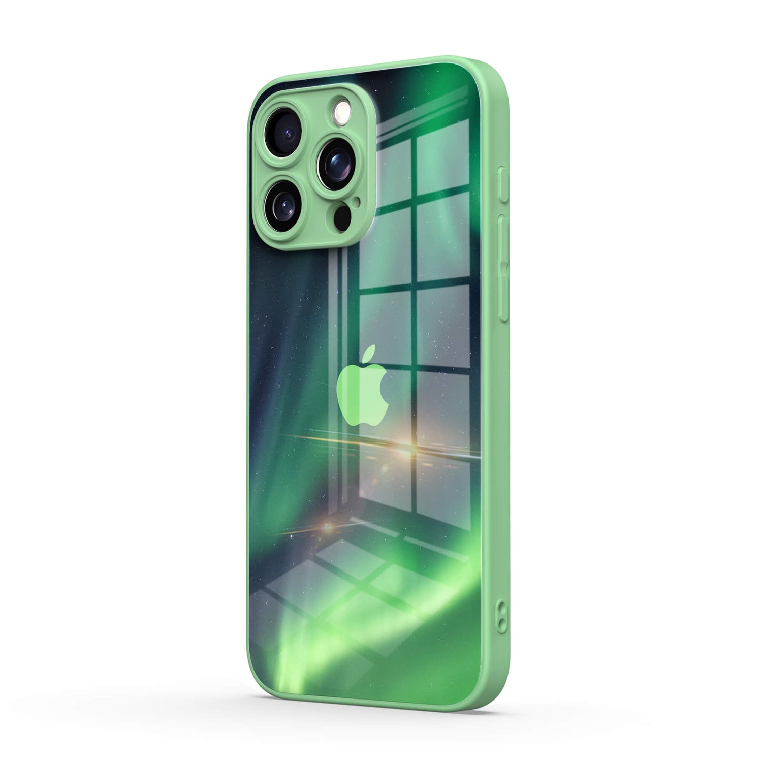 Aurora Grün | Stoßfeste Schutzhülle für iPhone-Serie