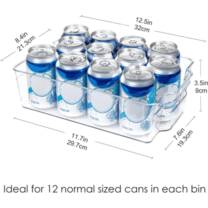 Transparente Kühlschrank Organizer Boxen