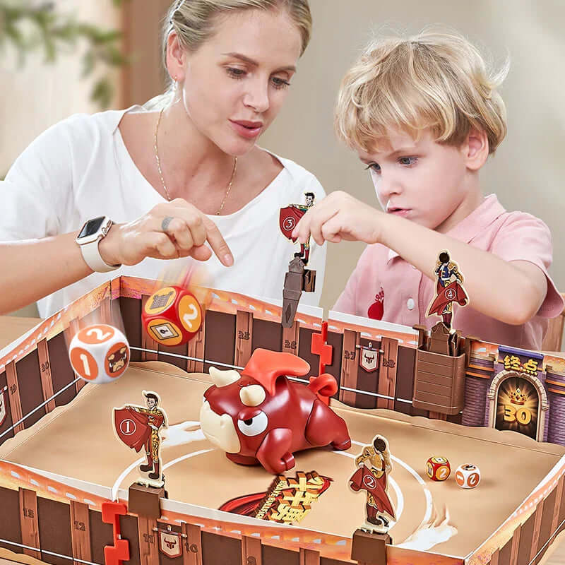 Familien-Brettspiel ToroDash - Actionreiches Stierkampf-Spiel