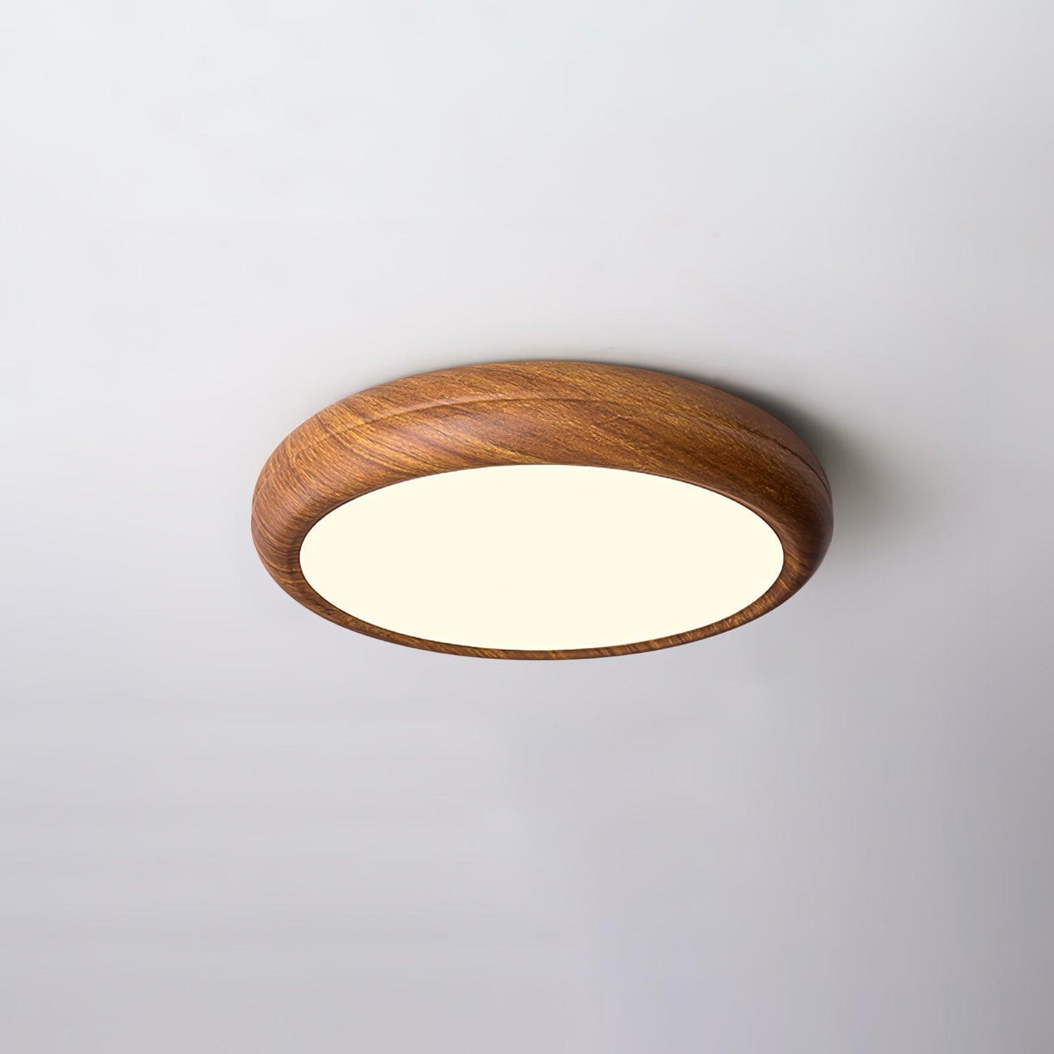 LED Deckenleuchte Holzoptik Modern Rund