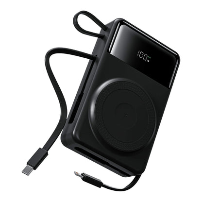 35W MagSafe Wireless Powerbank mit eingebauten Kabeln