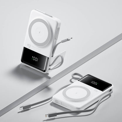 35W MagSafe Wireless Powerbank mit eingebauten Kabeln