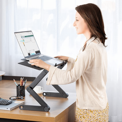 Ergonomische Laptop-Stütze | 360° Rotation und optimale Anpassungsfähigkeit