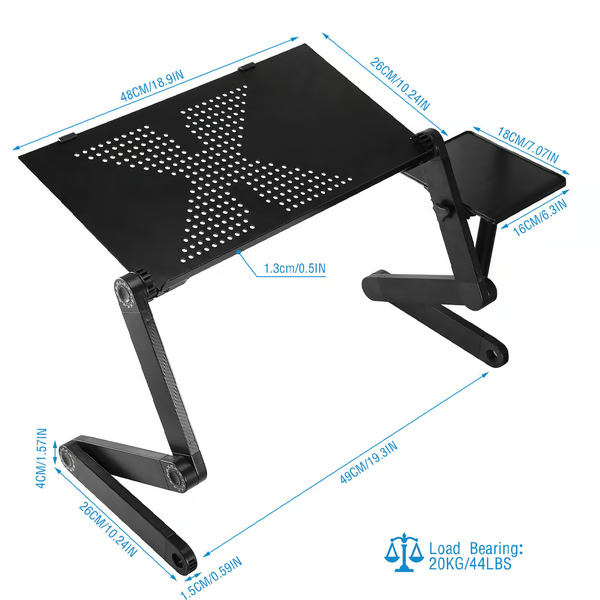 Ergonomische Laptop-Stütze | 360° Rotation und optimale Anpassungsfähigkeit