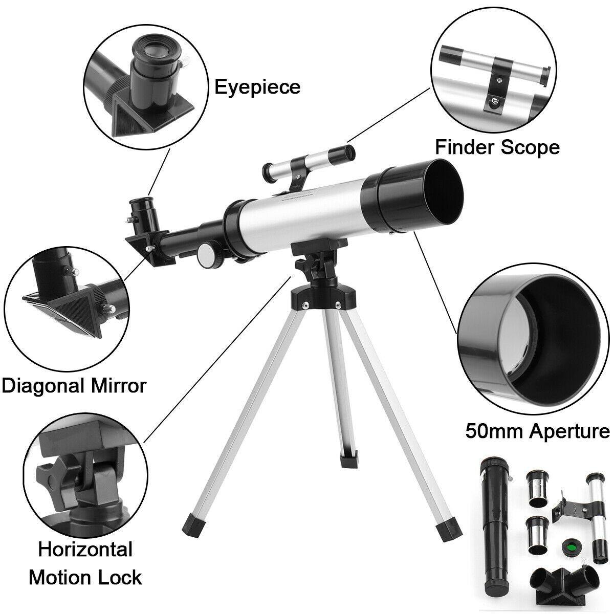 Teleskop Astronomisch 90x mit Stativ | Ergonomische Sicht und optische Klarheit