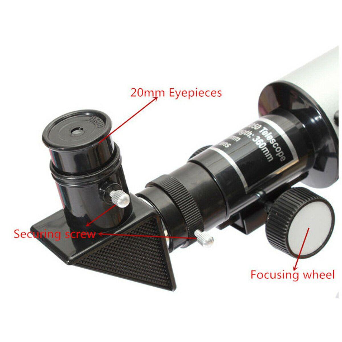Teleskop Astronomisch 90x mit Stativ | Ergonomische Sicht und optische Klarheit