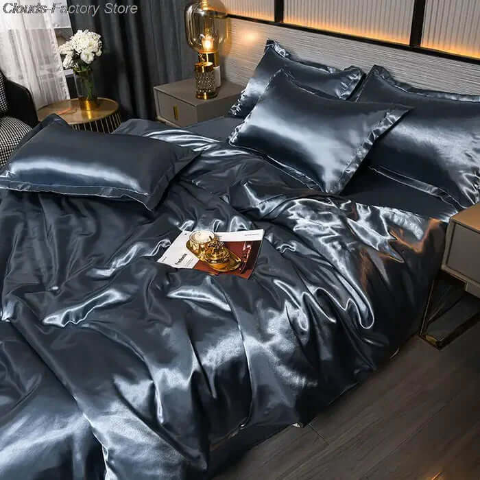 Satin Bettbezug Set - Luxuriös &amp; Weich