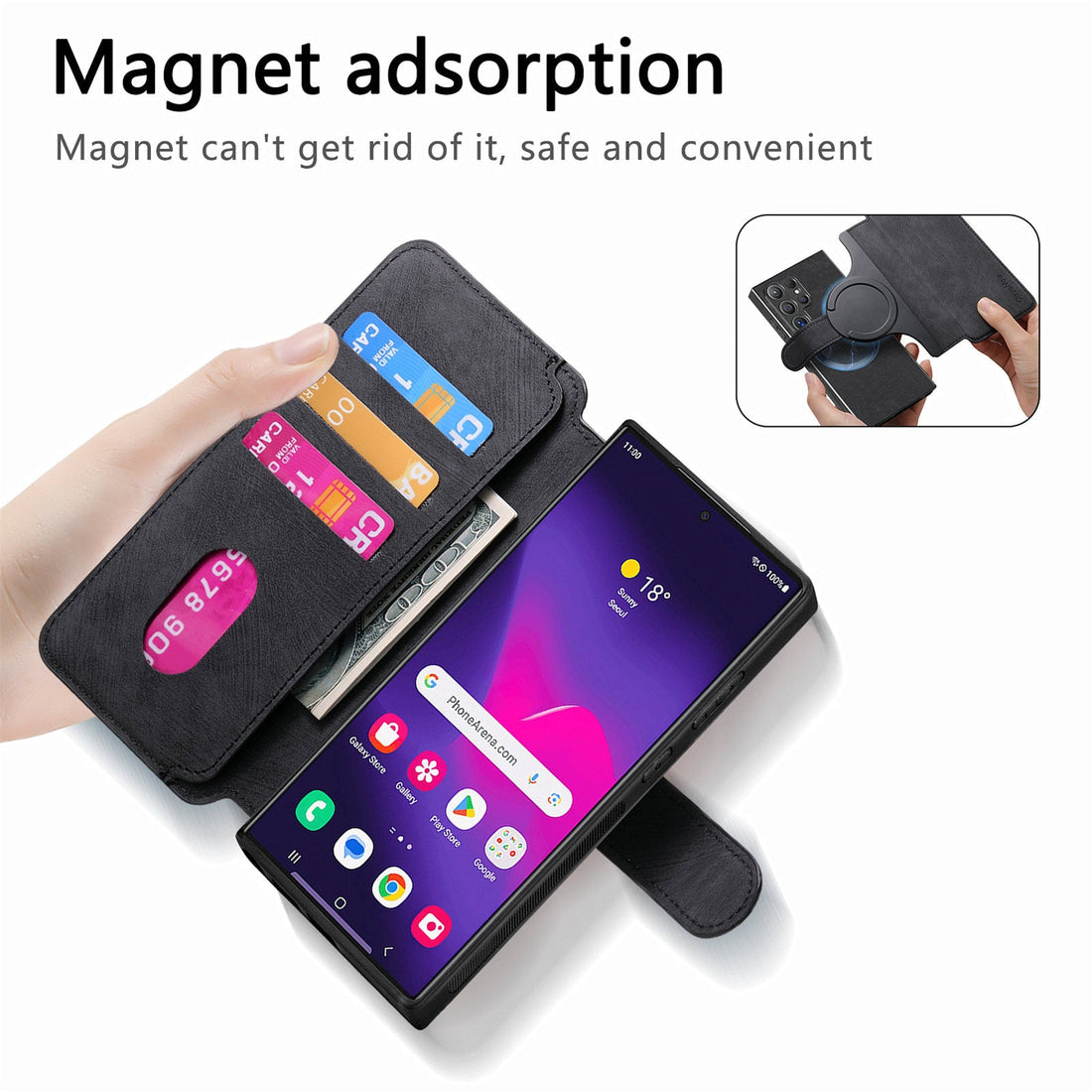 Magnetisch, Abnehmbar 2-in-1 Handyhülle