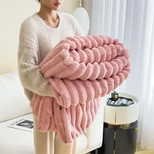 Riesige Kuscheldecke aus Plüsch - Extraweich &amp; Warm
