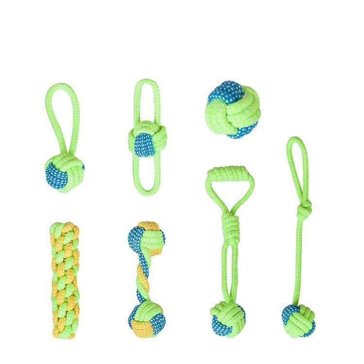 Hundespielzeug Seilball - Zahnpflege &amp; Spielspaß