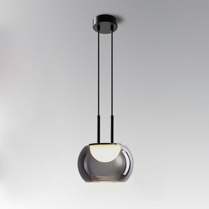 Moderne Halo Pendelleuchte, 3-flammig