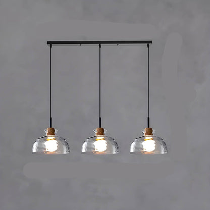 Moderner Glas-Kronleuchter, 1/3 Köpfe